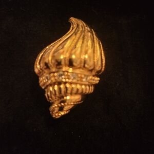 Kenneth Jay Lane For Avon Vintage Gold and Silver Statement Brooch Clip.